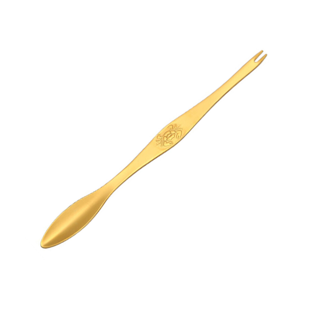 Steel Seafood Picking Tool Double Headed Crabs Leg Cracker-Gold 7627000271402