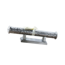 Elegante metalen opbergdoos in antieke stijl voor-diploma
