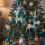 Hars kerstversieringen: blauw en goud vakantiedecor,-E 5