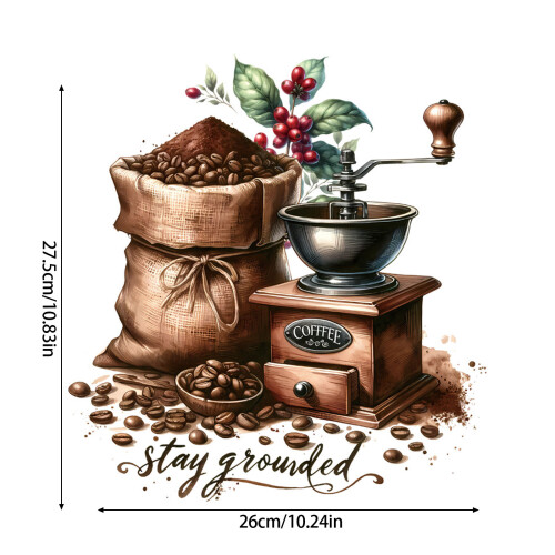 Durable Waterproof PVC Coffee Machine Decorative-Picture color 2