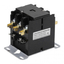 Air Conditioner Contactor 30% Silver Alloy Contacts 32A 3 Pole AC Electrical Contactor for Power Application 240V 25-26s