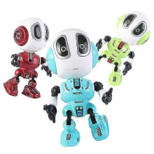 (red) mini Die Cast Intelligent Robot Toy With Recording Talking Repeat Flexible Kids Toys Gift 25-26s