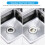 3Pcs Silver Metal Sink Strainer Basket Rust-Resistant for Home Use 3