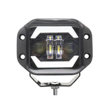 5 Inch Car Led Work Lights Angel Eyes Square Spotlights Front Bumper Mesh Fog Lights Suitable for W 25-26s