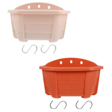 2St Sfeervolle Plastic Hanging Flowerpots Voor En Buitenruimte