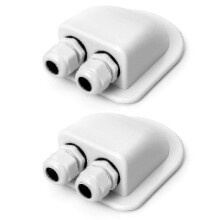 2Pcs Roof Passthrough Ip68 Waterproof Solar Cable Gland Weatherproof Double Cable Entry Box, Caravan compatible for Walkbee A B 25-26s