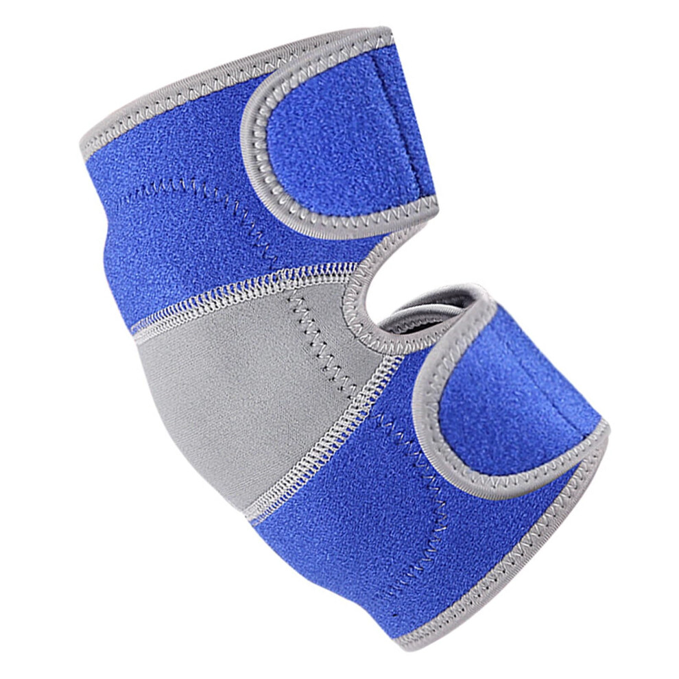 Blue Basketball Elbow Guard Softball Elbow Brace Adjustable Forearm Guard Breathable For Youth And Adults