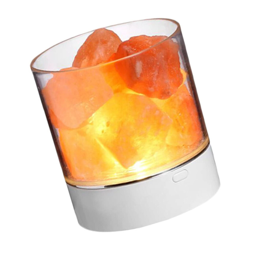 Natural Himalayan Usb Powered Decorative Night Himalayan Salt Crystal Warm Calming Glow Ambient Ing Light 9354506274306