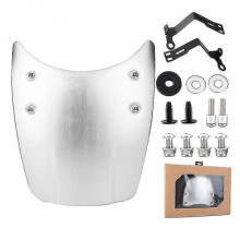 Motorcycle Aluminum Windshield Windscreen for BMW R nine T 2014-2017 Motorcycle Parts Silver 25-26s