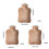 Bouillotte avec couverture en fourrure de lapin-gris 500ml 2