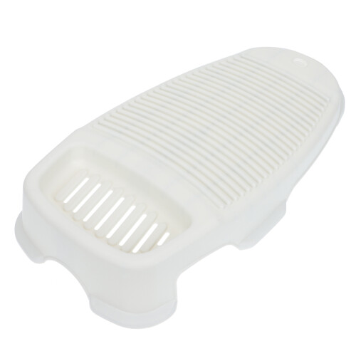2Pcs Lightweight Plastic Laundry Boards White for Home Hand Washing 2