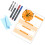 1Set Stylish Acrylic Planning Board with Clock Clear Display for Desk 7