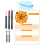 1Set Stylish Acrylic Planning Board with Clock Clear Display for Desk 5