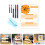 1Set Stylish Acrylic Planning Board with Clock Clear Display for Desk 9