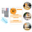1Set Stylish Acrylic Planning Board with Clock Clear Display for Desk 11