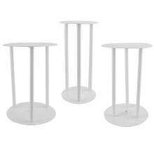 3 Sets Kunststof Cakestandaard Met Plaatje Voor Verjaardagstaart
