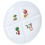 Multi-Grids Food Tray Portable Breakfast Plate Four Grids 5