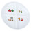 Multi-Grids Food Tray Portable Breakfast Plate Four Grids 7