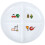 Multi-Grids Food Tray Portable Breakfast Plate Four Grids 2