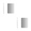 4 Stuks RVS Nail Art Oogschaduw Pallet Stick Set (Wit) 5