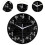 (30cmx30cm,Style B)Math Wall Clock Home Decor Gift Wall Decor for Classroom Bedroom Math Lovers Style A 25-26s 3