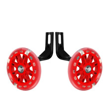 Castor Wheels Fixed Castors Universal Training Wheels Kids Bike Stabilizers Red 20 Inch