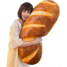 3d Realistic Bread Plush Pillow, Soft Butter Toast Bread Food Pillow Lumbar Cushion Stuffed Toy80cm 25-26s