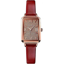 Women's Watches for Ladies Female Square Small Slim Light Leather Band Waterproof Fashion Casual Simple Quartz Analog Young Girls Gifts Wris