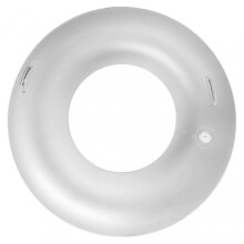 (style51) LED Glow Inflatable Pool Floats,Clear Swim Rings for Adults Pool Floaties with Handles Pool Floaties Transparent Pool Toys Inflatable Tube f