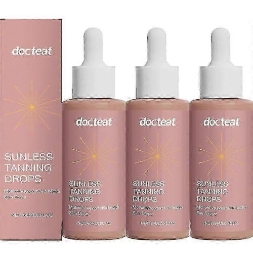(3Bottles)Tan Replenishing Boosting Drops by DOCTEAT - Tanning Cream with Bronzing Effect