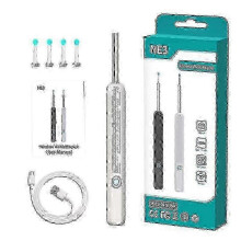 Wireless Smart Visual Ear Cleaner with Camera Ear Endoscope - TW1 Ear Wax Removal Tool Set, 1080p HD for iPhone, iPad and Android Devices