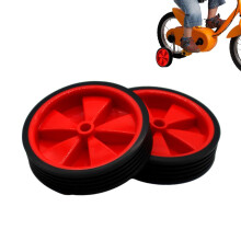 Training Wheels, 2-Piece Bike Training Wheels, Dirt Bike Training Wheels, Bike Stabilizer Mounted Kit, Red