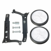 Universal Junior Wheel Stabilizer Lightweight Steel Bike Training Wheel For Enhanced Safety Black Compatible With Most Junior Bikes