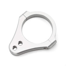 36mm Fork Diameter Aluminum Universal Steering Damper Fork Mounting Clamp Bracket Silver For Motorcycle