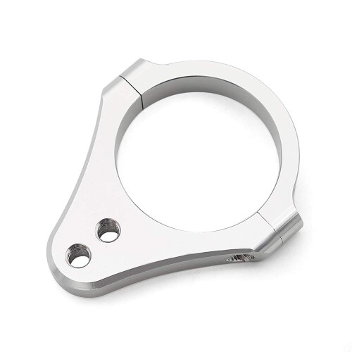 36mm Fork Diameter Aluminum Universal Steering Damper Fork Mounting Clamp Bracket Silver For Motorcycle