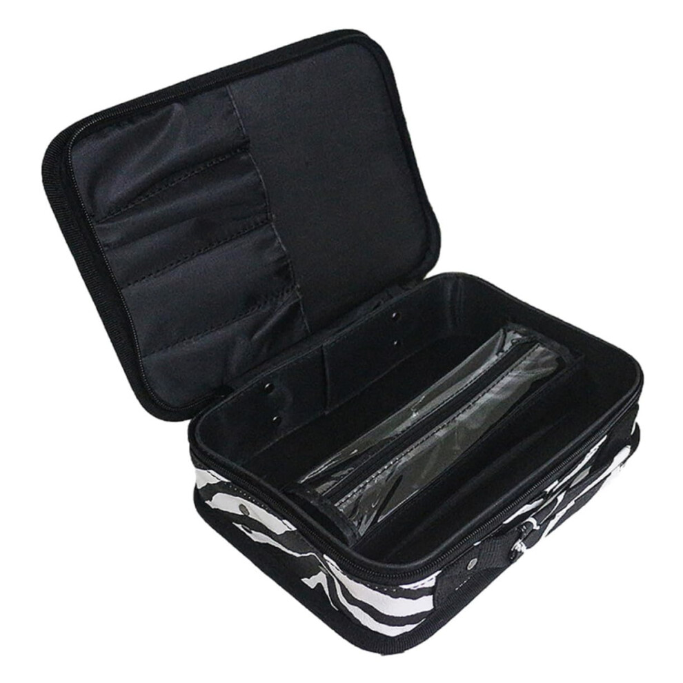 Portable Barber Clipper Case Hair Tool Organizer With Scissor Pouch Salon Storage Bag For Hairdressers