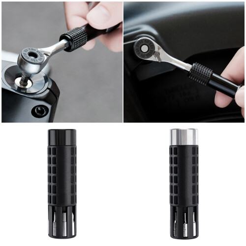 Bike Tool Essential Magnetic Socket Driver-Black silver 2