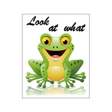 Cartoon Toilet Sticker Waterproof Wall Art Sign Decors-N1187