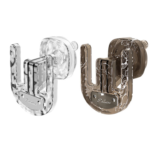 Rustproof Shower Hook Organizers Suction Cup-Transparent gray 1