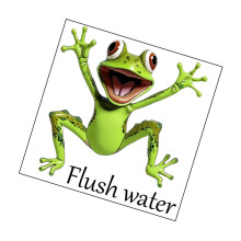 Cartoon Toilet Sticker Waterproof Wall Art Sign Decors-CH81282