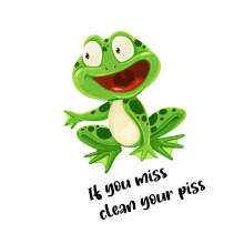 Toilet Seat Sticker Decals Wall Stickers Funny Toilet-N1525