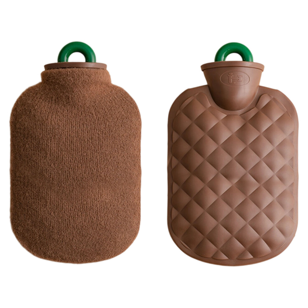 Small Size Hot Water Bottle With-Coffee color Large size 800ml