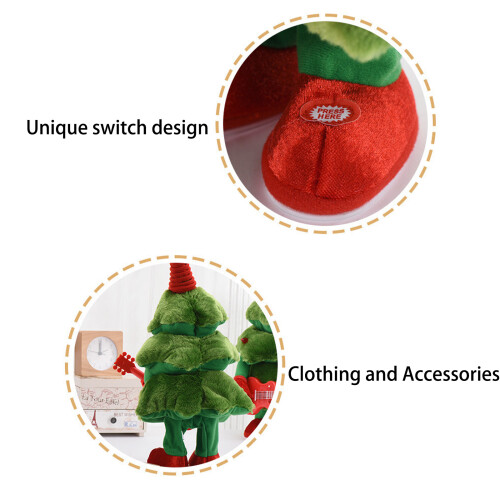 Singing Dancing Christmas Tree Plush Toy With Music Movement-3 2