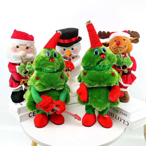Singing Dancing Christmas Tree Plush Toy With Music Movement-3 1