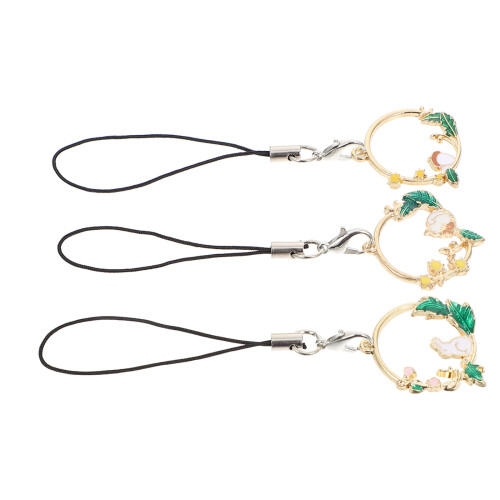 3pcs short style decorative garland mobile phone pendant