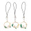 3pcs short style decorative garland mobile phone pendant 3