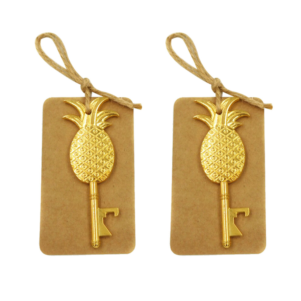 2 Sztuki OtwóR Klucza Ananasa Metali Z Sznurowaniem Konopnym-image