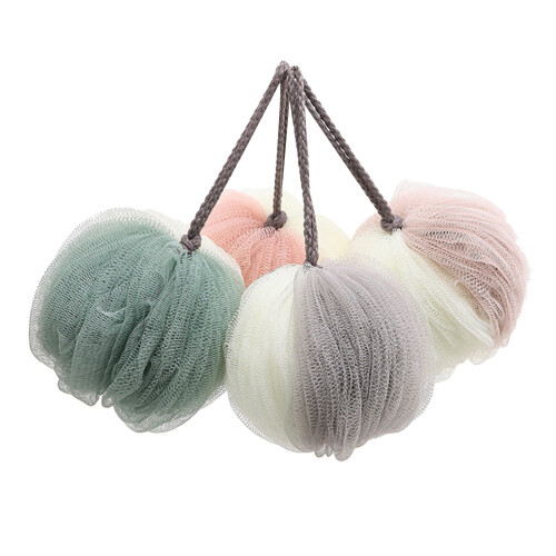 4 Pcs Bath Cleaning Sponge Bathing Accessories Mesh Pouf Shower Ball