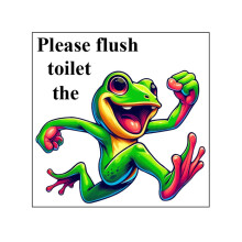 Wc sticker muur kunst teken decors toiletbril citeer-CH81283
