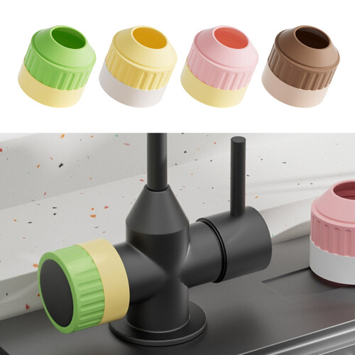 4-pack siliconen deurgreepbeschermers, schokabsorberende-Roze 2